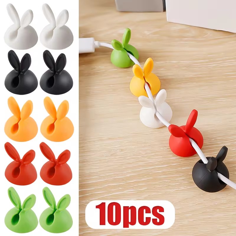 Cable Management Box - Support d'oreille lapin mignon, gestionnaire de