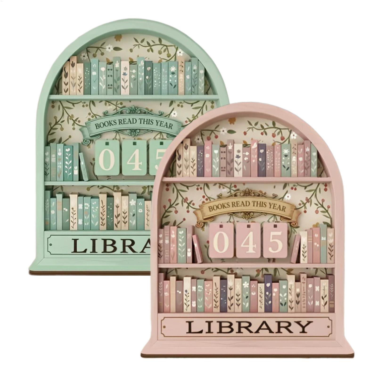 Home Office Jobs - Compteur de livres vintage en bois,