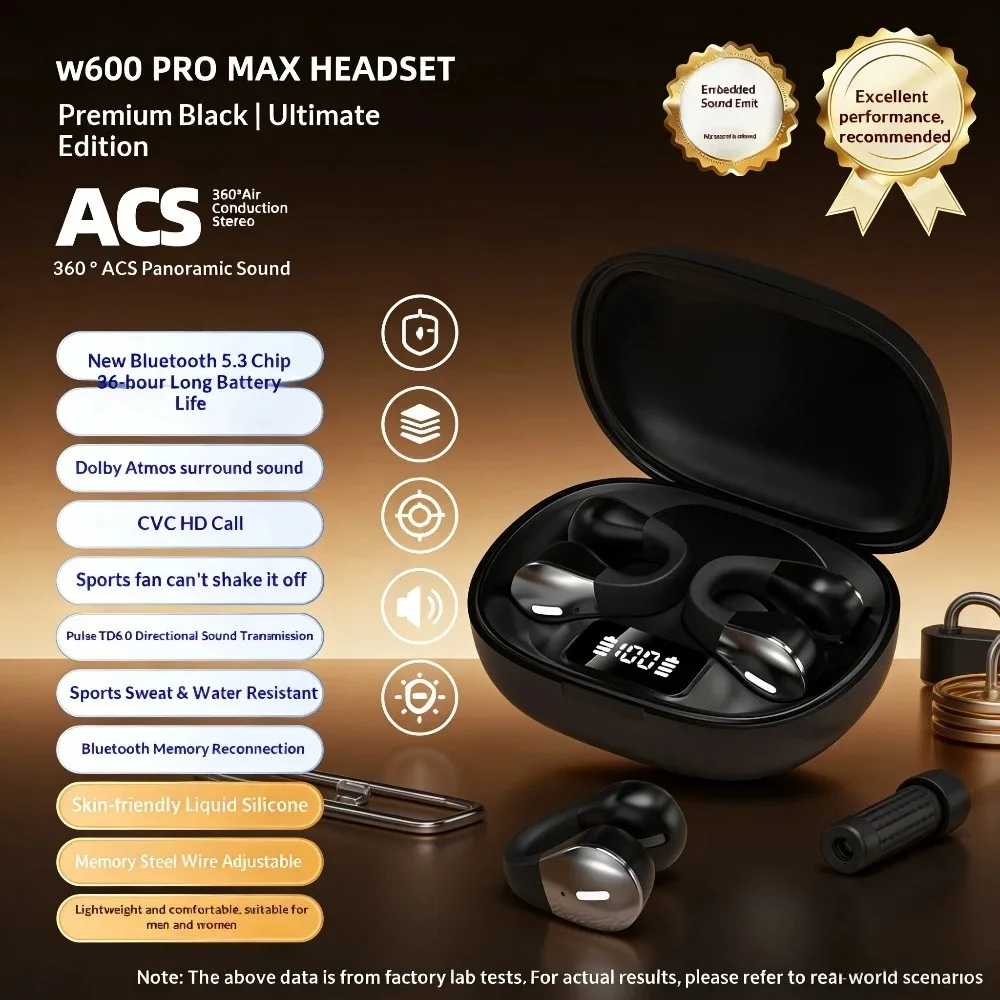 Home Office Amazon - Casque Bluetooth non intra-auriculaire, port invisible,