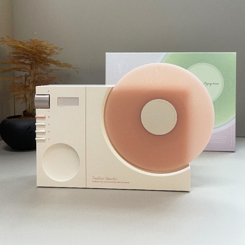 Home Office Amazon - Enceinte Bluetooth style tourne-disque vintage, enceinte