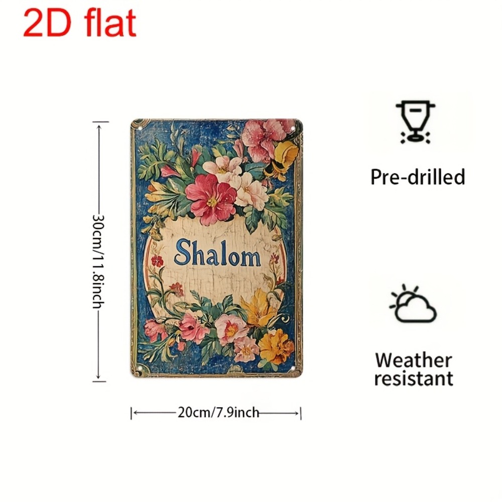 Home Office Art - CIFBUY Art mural en aluminium Shalom