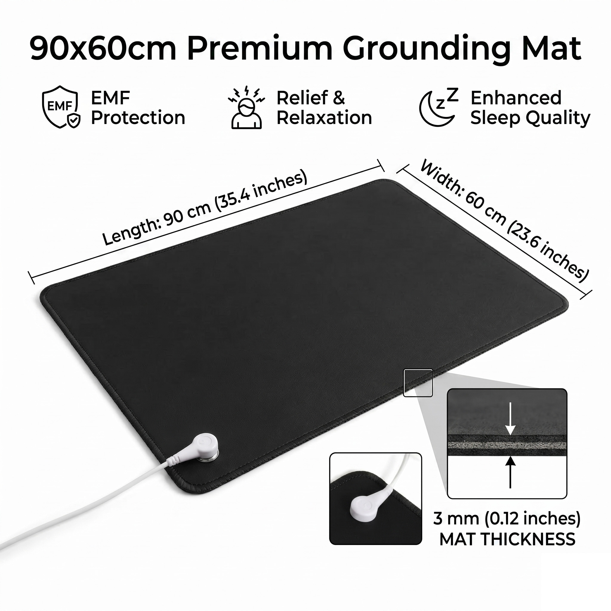 Desk Mat Leather - Tapis de mise à la terre
