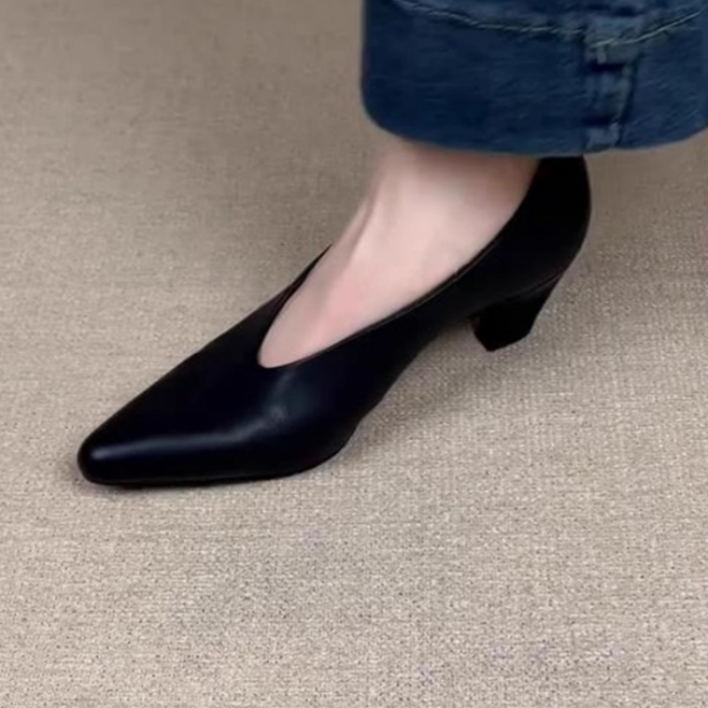 Home Office Makeover - Escarpins à talons épais et bout