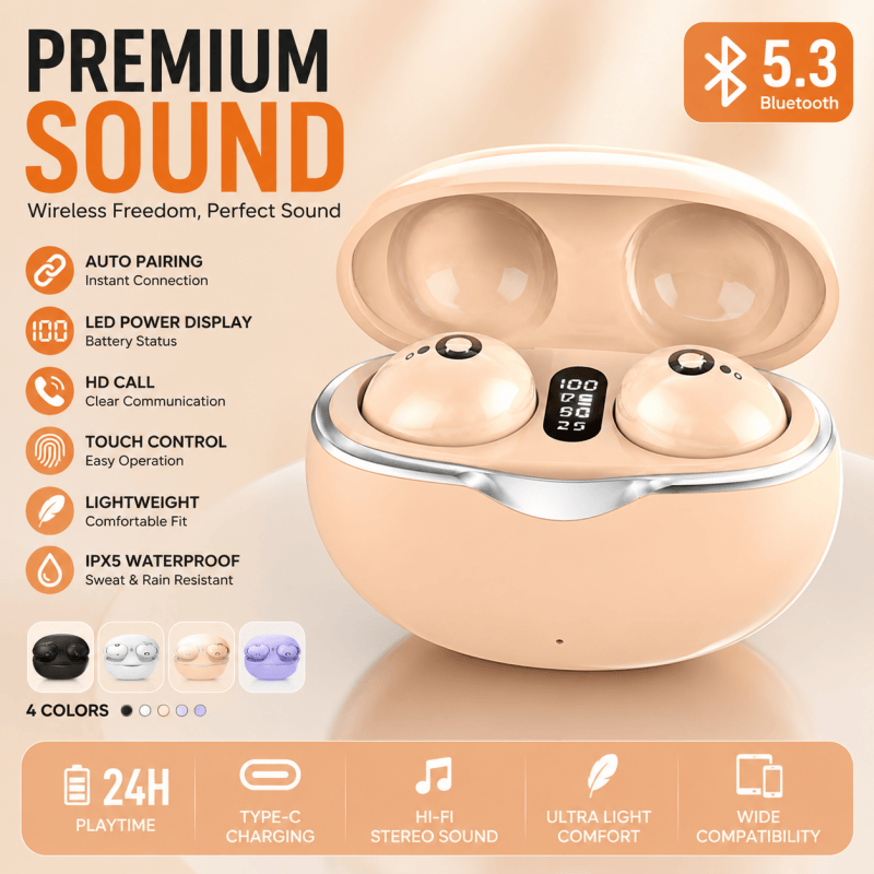Home Office Amazon - Nouveaux écouteurs mini invisibles TWS Bluetooth