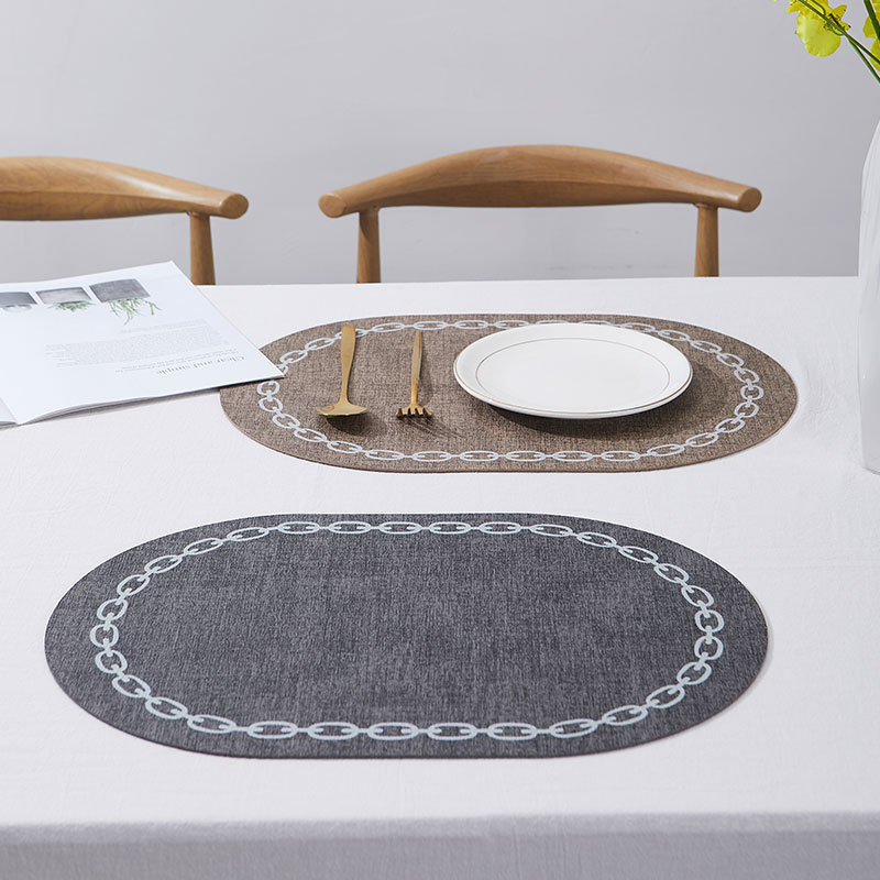 Napperon de Table ovale en Fau - Desk Mat Leather avis et prix