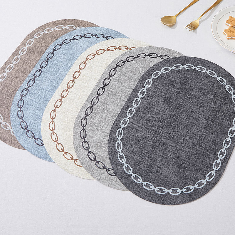 Napperon de Table ovale en Fau - Desk Mat Leather avis et prix