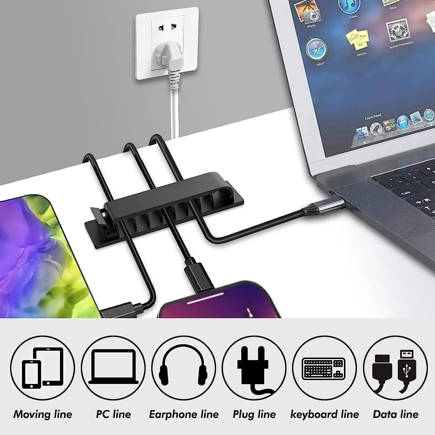 Organisateur de câbles, Clips  - Cable Management Box avis et prix