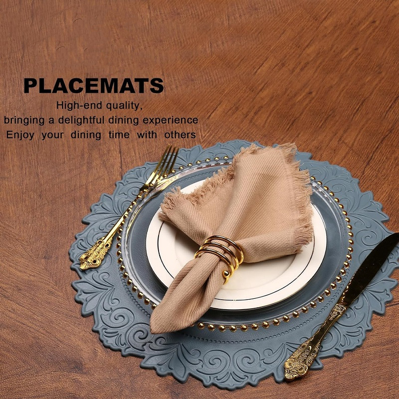 Lot de 1/6/10 sets de table ro - Desk Mat Leather avis et prix