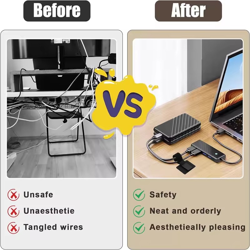 Attaches-câbles adhésifs sous  - Cable Management Box avis et prix